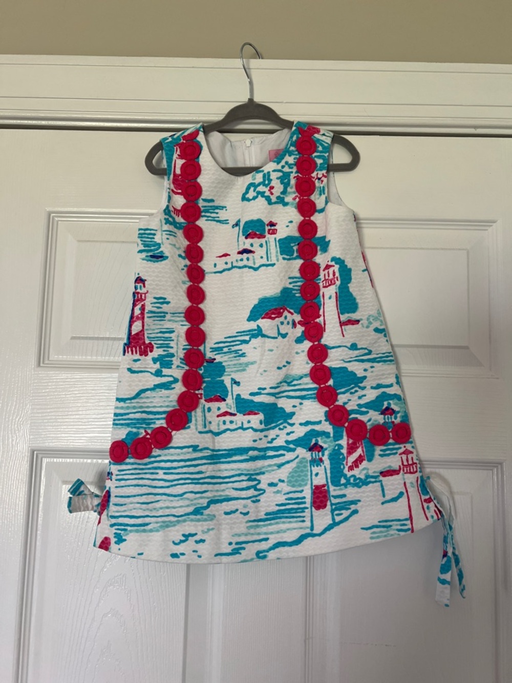 Lilly Pulitzer "Watch Out" Lighthouse Print Little Lilly Shift Dress
